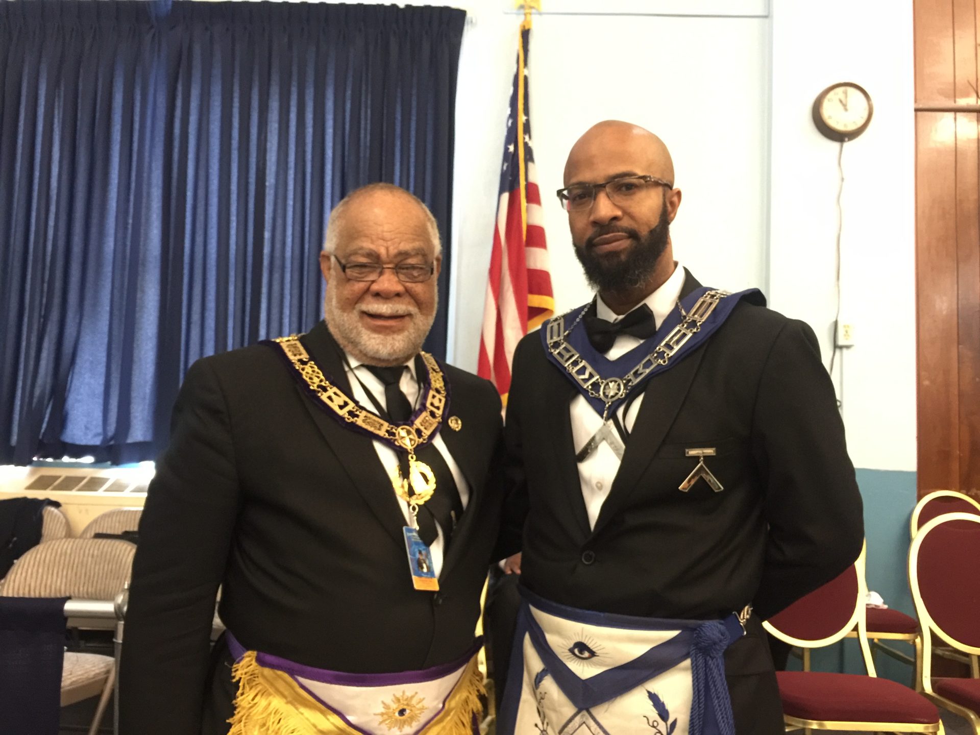 Two men in formal attire